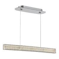 Люстра подвесная ЛЕД Латоццо (Latozzo) SL6008.133.01 ST-Luce хром на 1 лампу, основание хром в стиле современный линейный Люстра подвесная ЛЕД Латоццо (Latozzo) SL6008.133.01 ST-Luce хром на 1 лампу, основание хром в стиле современный линейный